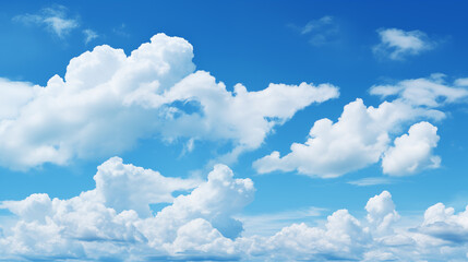 Wall Mural - sky background with tiny clouds. panorama sky background