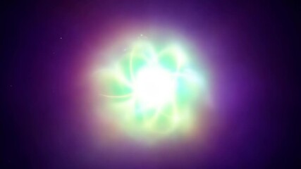 Aufkleber - Exploring the wonders of a bright cosmic phenomenon in deep space at a distant galaxy