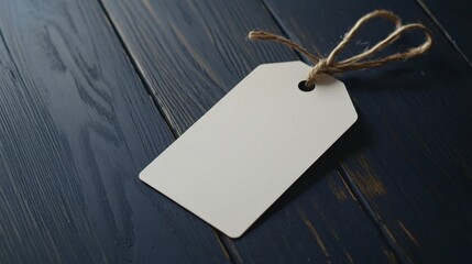 Wall Mural - Label tag mockup. Cardboard blank label