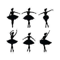 Ballerinas silhouettes Graphic illustrations