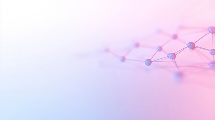 Aufkleber - Pastel Gradient Network Conceptual Representation of Digital Connectivity and Fluid Data Streams