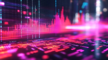 Abstract Digital Data Visualization