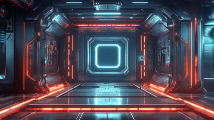 Futuristic modern user interface elements, empty rectangular frames  frames, buttons, HUD-style sights for game ui design. Layout template of futuristic frames isolated on blue background.