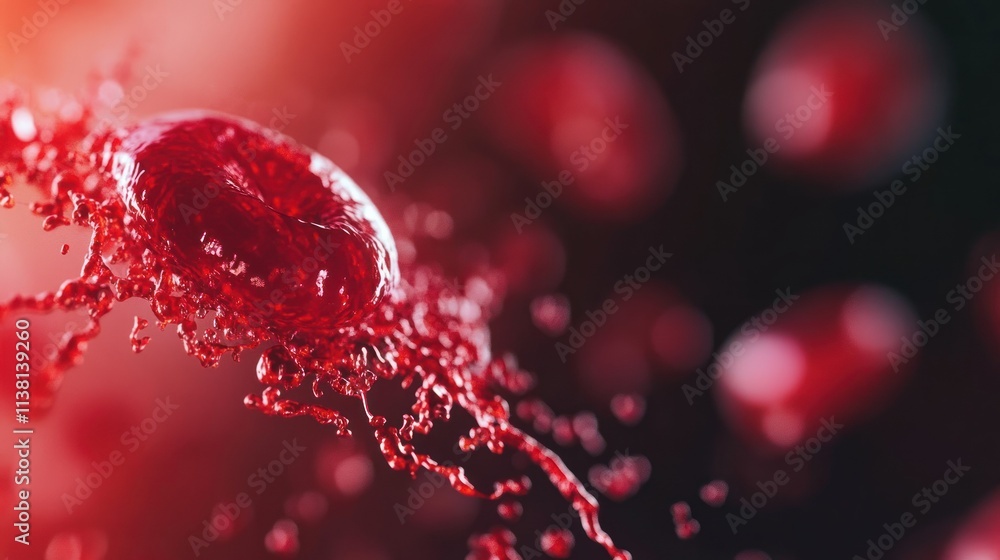 Normal blood flow. The accumulation of cholesterol in the blood vessels ...