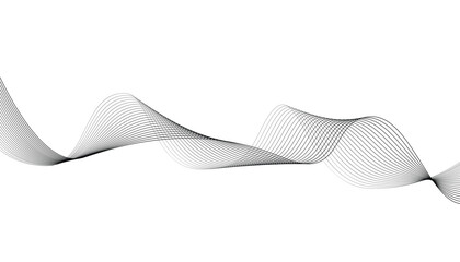 Fototapete - Multiple wavy line. luxury dynamic wavy lines. abstract liquid shapes waves. flowing wave line pattern. long wave lines. moving waves set