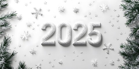 Wall Mural - Happy New Year 2025