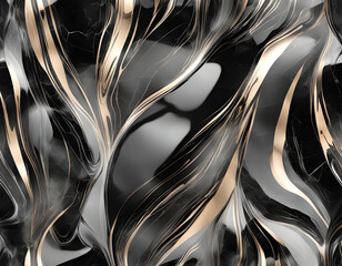 Wall Mural - Transparent black machina marble background