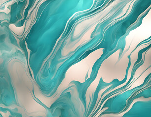 Wall Mural - Transparent turquoise marble background