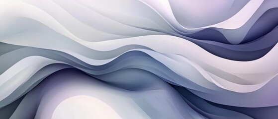 Wall Mural - modern soft curvy waves background design with light gray, dim gray and dark gray color