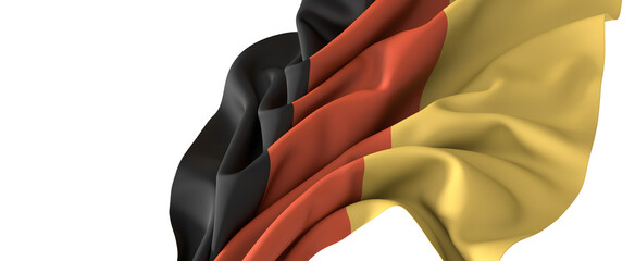 Wall Mural - Proud of Germany: The waving flag