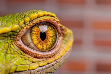 an intense close-up of an animal eye, its pupil narrowing as shadows fall across its face
