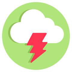 creative design icon of thunderstorm