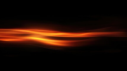 abstract glowing orange and red flame wave texture on a dark background for design and artistic back