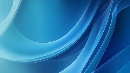 Wall Mural - Abstract Blue Swirls Design Smooth Gradient Background