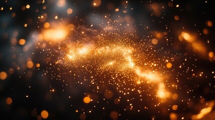 Wall Mural - A blurry image of a star-filled night sky with no moon in sight