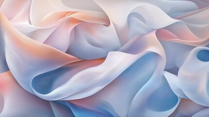 Poster - Abstract painting of soft gradients pulsing emotion art studio digital art modern environment close-up viewpoint