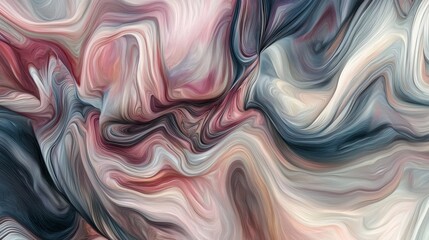 Poster - Abstract art display gallery space digital painting modern environment close-up view pulsating colors for impact