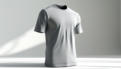 3d t shirt design mockup with white background and space for text
