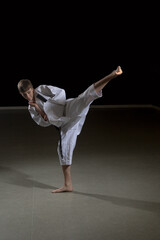 Wall Mural - Teenage Male Karate Black Belt