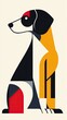 © Galaxyd - Geometric illustration of a dog sitting.