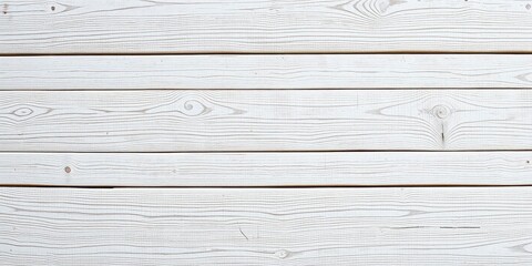 Wall Mural - White wooden planks with a rustic texture, wallpaper, aged, close-up