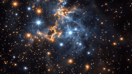 Night sky with stars in the galaxy