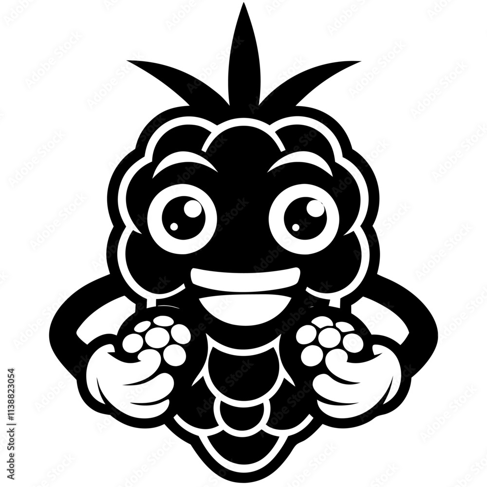 Raspberry Mascot Logo Vector: Coffee Cup, Angry, Gaming, Paint, Boxing ...