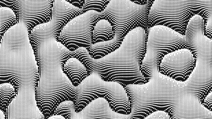 Wall Mural - point wave noise texture. abstract dot background. technological cyberspace background.