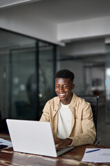 busy professional african young business man company worker analyst, happy black male software devel