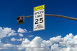 © Felipe Sanchez - A School Speed Limit When Children are Present hanging street sign