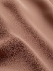 Wall Mural - Background, banner in mocha mousse style with soft relief waves, brown velor fabric, 3D graphics