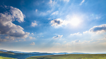 background beautiful landscape with beautiful sky