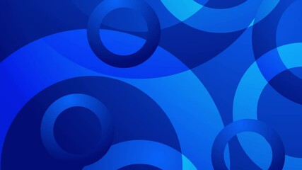 a dynamic modern geometric background with blue tones and circular pattern seamless 4k video background motion pop art design