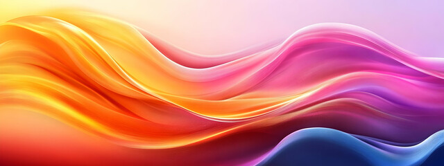 Wall Mural - Abstract Vibrant Gradient background. Saturated Colors Smears