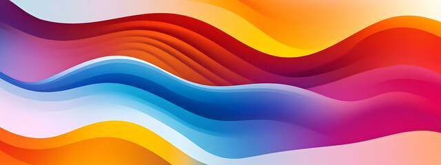 Wall Mural - Abstract Vibrant Gradient background. Saturated Colors Smears