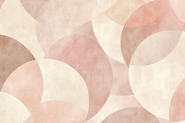 Abstract Beige and Pink Circular Pattern Background