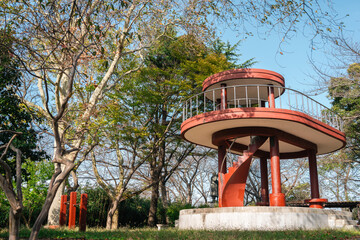 Canvas Print - Wolmyeong Park observatory in Gunsan, Korea