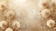© farzand01 - beautiful Boho-style New Year background featuring golden fireworks, delicate mandala patterns, and soft watercolor textures in beige, cream, and gold tones with subtle sparkles