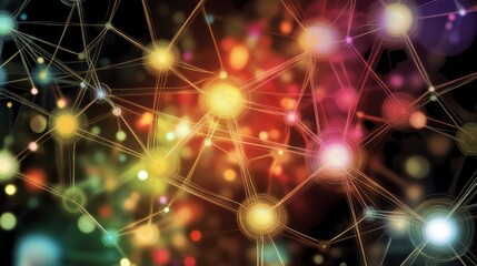 Digital connections in abstract form