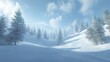 © Infinity - Snowy Mountain Landscape: Winter Wonderland Scene