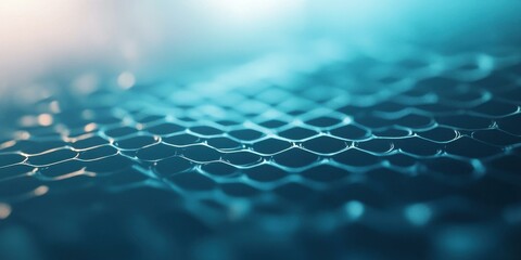 Abstract Blue Geometric Pattern: Mesh Network Texture Background