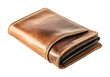 © akbar - Brown checkbook wallet isolated against a white background
