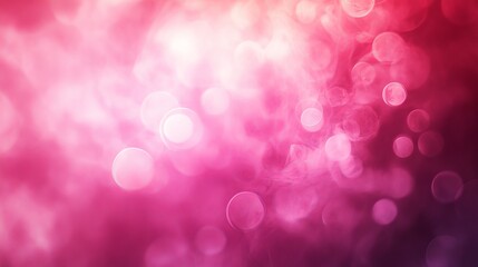 Wall Mural - stunning abstract pink watercolor background with soft bokeh lights and flowing pink smoke effects