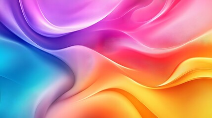 Wall Mural - Vibrant colorful abstract background with dynamic geometric shapes and flowing patterns in multiple hues, perfect for creative digital designs, artistic projects, and modern visual presentations