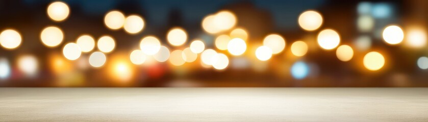Wall Mural - dreamy blurred lights, abstract bokeh background for design and visual projects