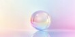 © Lush Diaries - Iridescent sphere on pastel background.  Dreamy, colorful, and abstract.