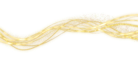Wall Mural - abstract sparkling gold line patterns