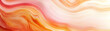 © HQ Assets Project - Abstract Orange and Pink Wave Background, Fluid Design, Swirling Hues, Elegant Texture, Smooth Gradient, Soft Color Palette