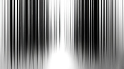 Aufkleber - Vertical lines in a rigid formation bending at a creative angle abstract art studio minimalist close-up view