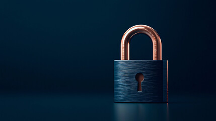 Aufkleber - digital lock symbolizing encryption and security in cyber world. This represents importance of protecting data and information from cyber threats